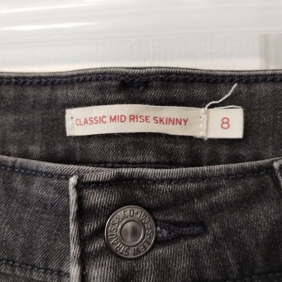 Levi's stretch mid rise skinny jeans - Picture 4 of 10